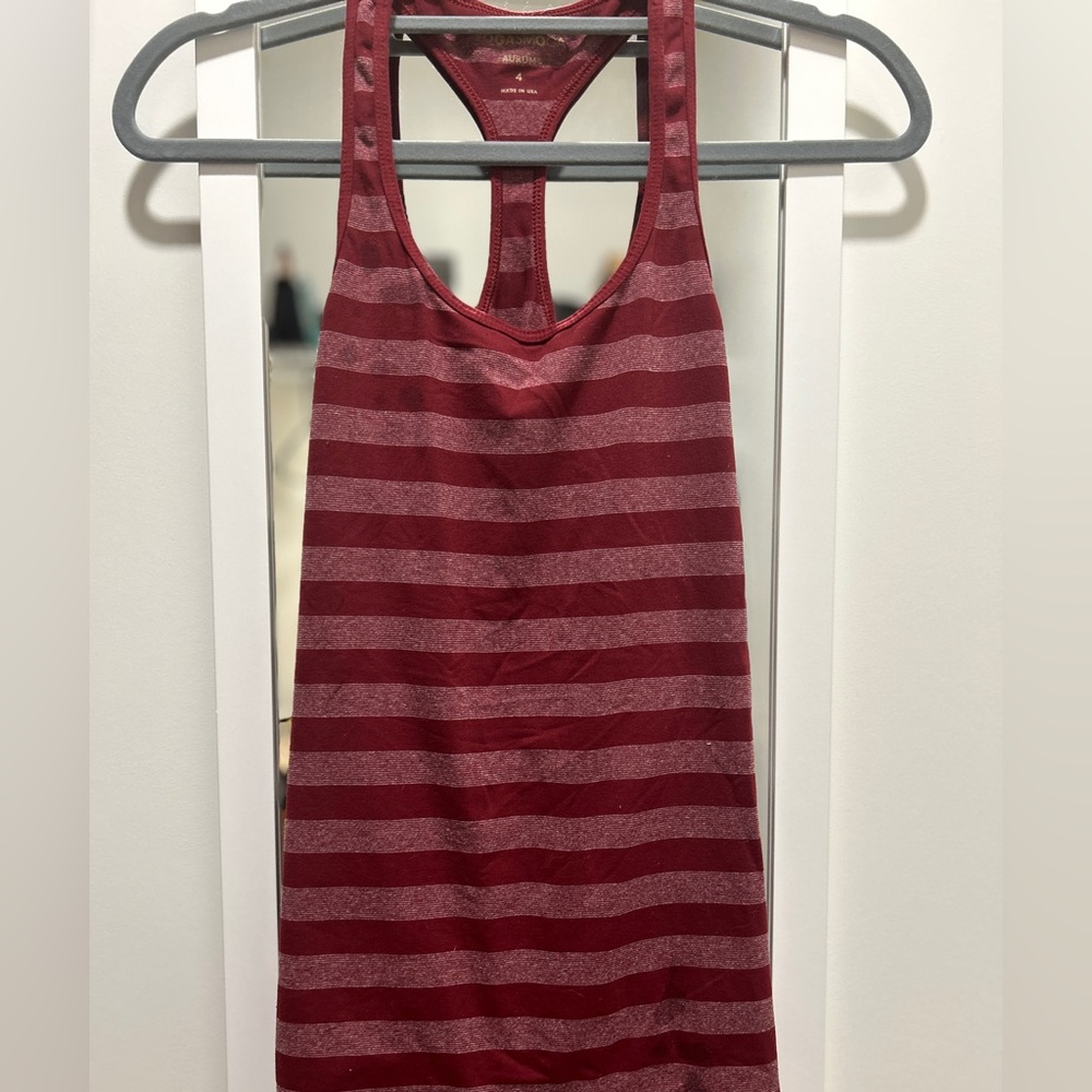 Maroon Yoga Smoga tank top | size 4